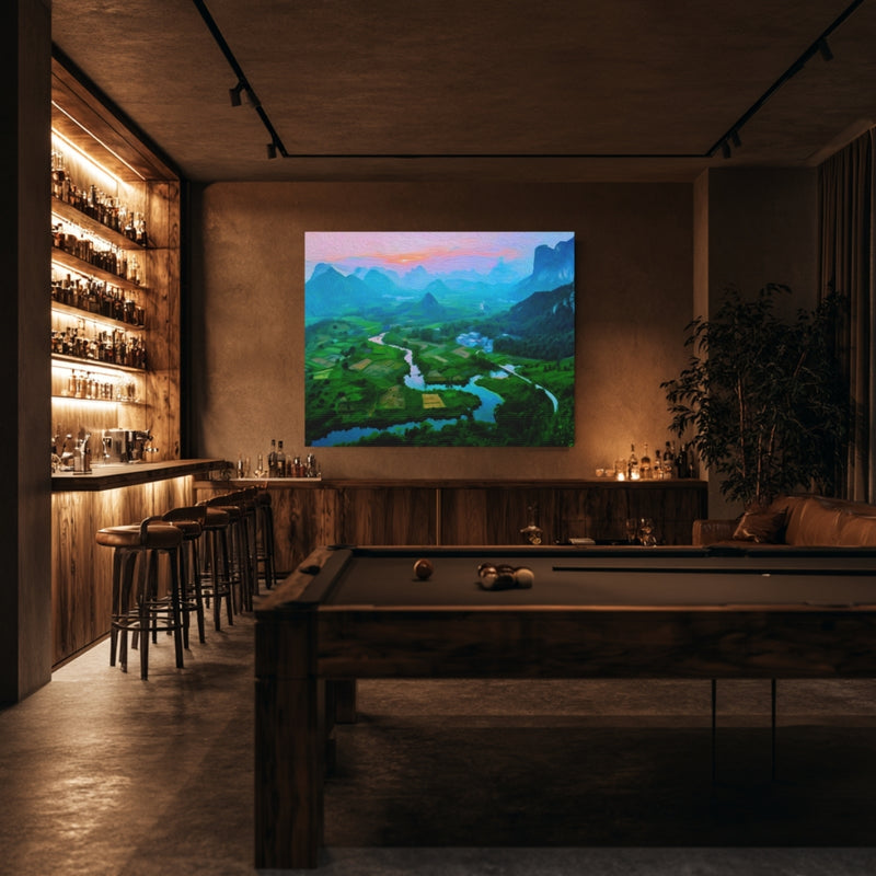 Karst Valley River Sunset — Guilin, China, view 7