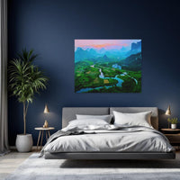 Karst Valley River Sunset — study 2 thumbnail