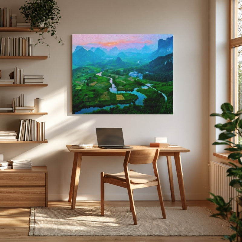 Karst Valley River Sunset — Guilin, China, view 4