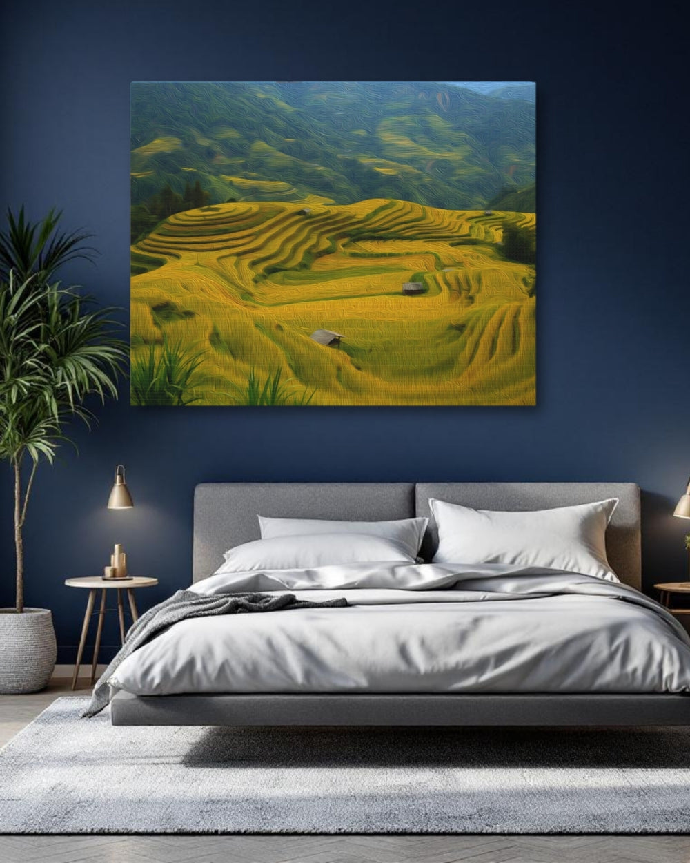 Ha Giang Loop, Vietnam | Golden Rice Terrace Fields | Original Series Gallery Canvas detail