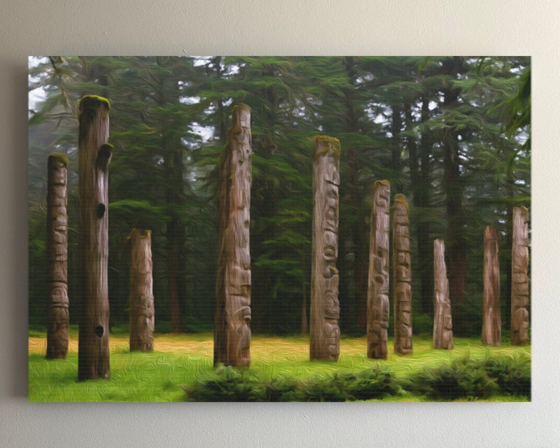 SGang Gwaay Ninstints Totem Poles — Haida Gwaii, British Columbia