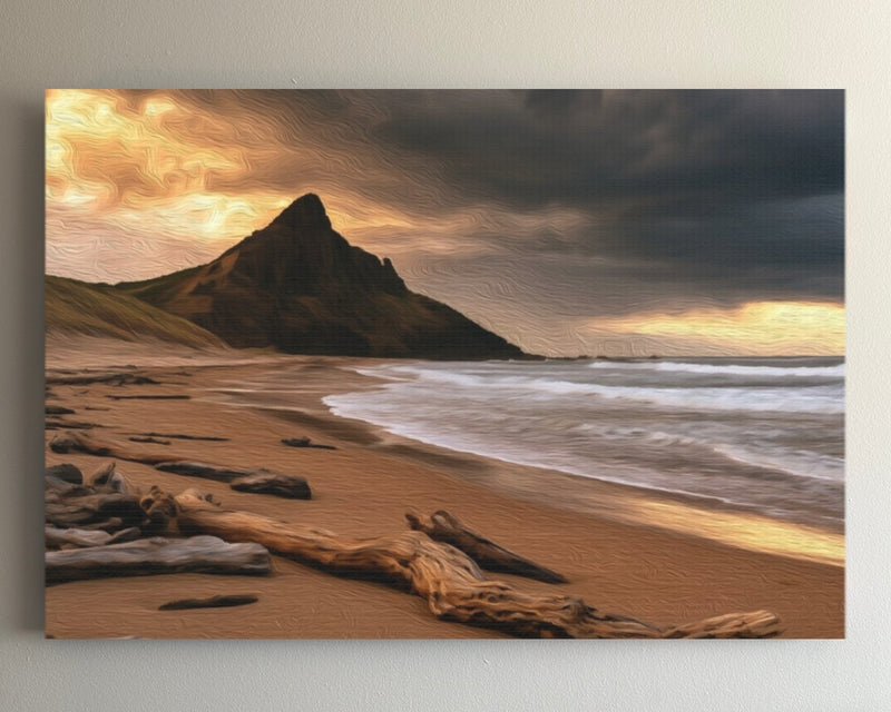 Agate Beach Stormy Headland — Haida Gwaii, British Columbia