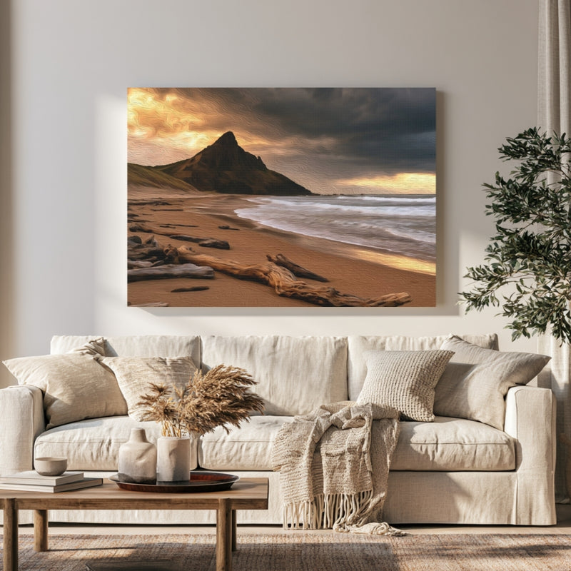 Agate Beach Stormy Headland — Haida Gwaii, British Columbia, view 1