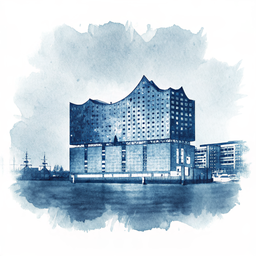 Hamburg canvas wall art