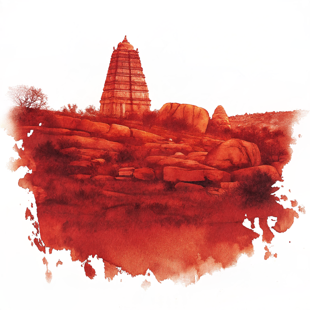 Hampi watercolor