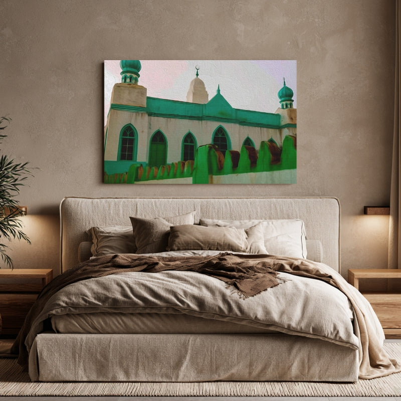Harar Mosque Green Minarets — Harar, Ethiopia, view 6