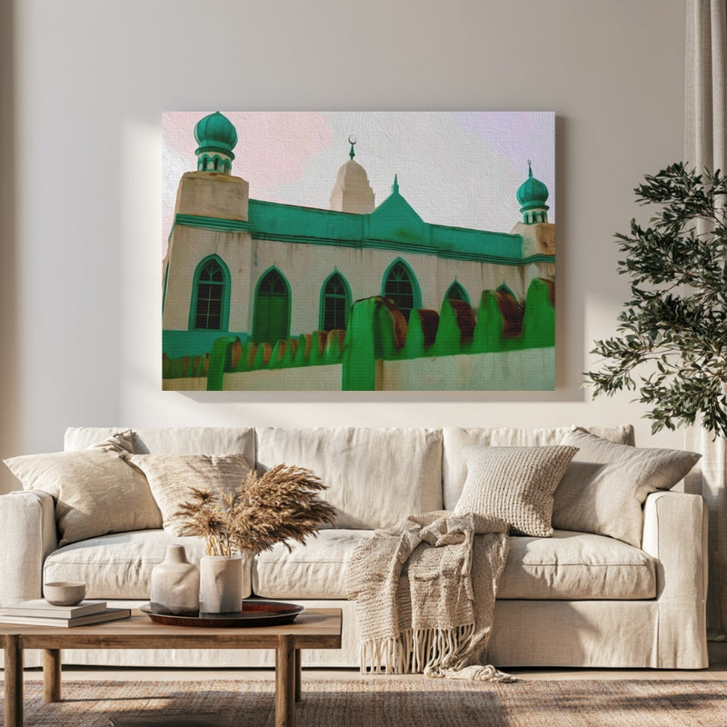 Harar Mosque Green Minarets — Harar, Ethiopia, view 1