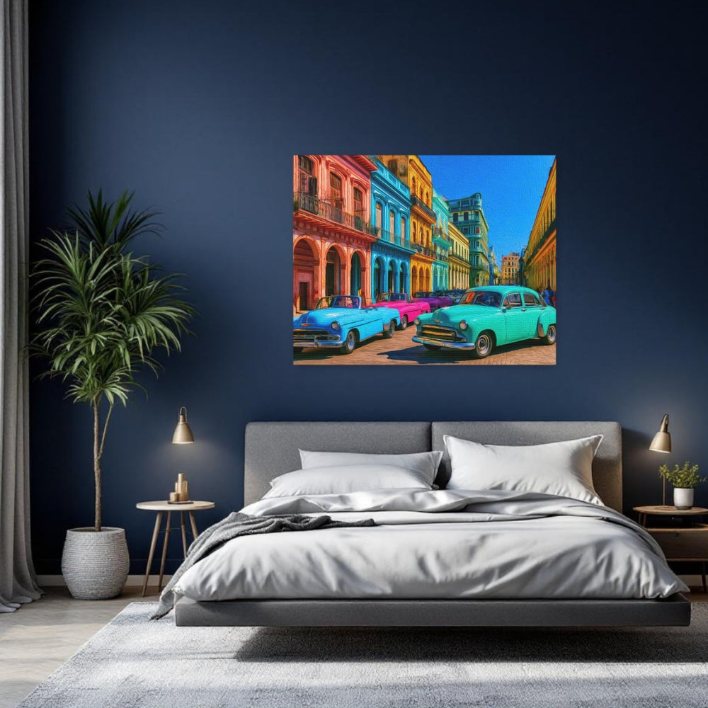 Havana, Cuba | Colorful Old Havana Streets | Original Series Gallery Canvas detail