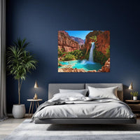 Turquoise Canyon Waterfall Oasis — study 2 thumbnail