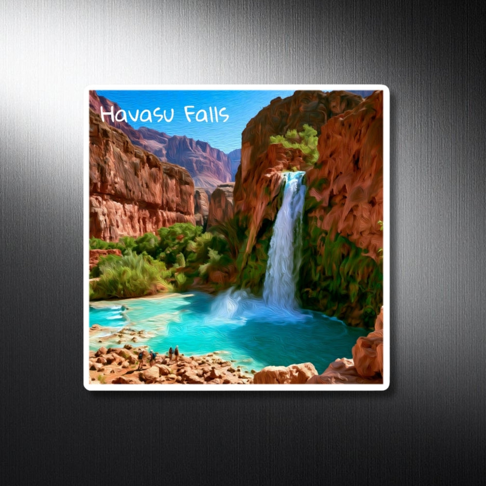 Havasu Falls, Arizona | Turquoise Canyon Waterfall Oasis | Original Series Decorative Magnet