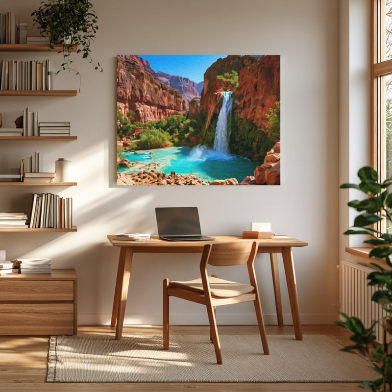 Turquoise Canyon Waterfall Oasis — Havasu Falls, Arizona, view 4