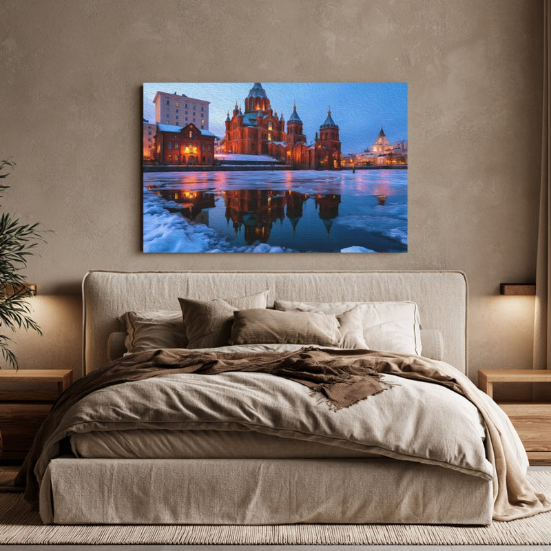 Uspenski Cathedral Winter Reflection — Helsinki, Finland, view 6