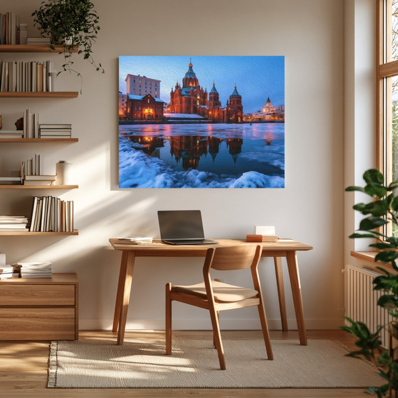Uspenski Cathedral Winter Reflection — Helsinki, Finland, view 4