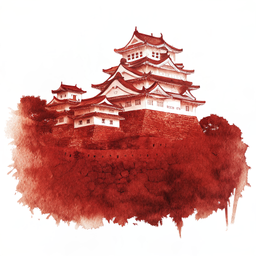 Himeji canvas wall art