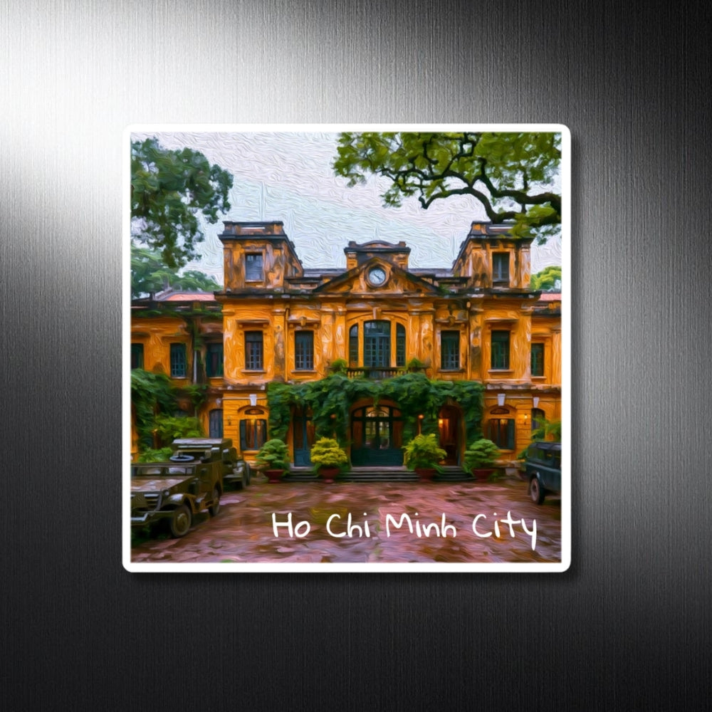 Ho Chi Minh City, Vietnam | Colonial Mansion Courtyard | Original Series Decorative Magnet