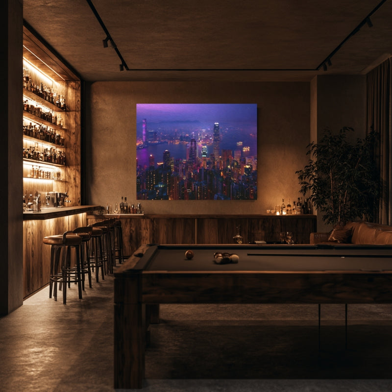 Hong Kong, China | Hong Kong Victoria Harbour Night Skyline | Original Series Gallery Canvas