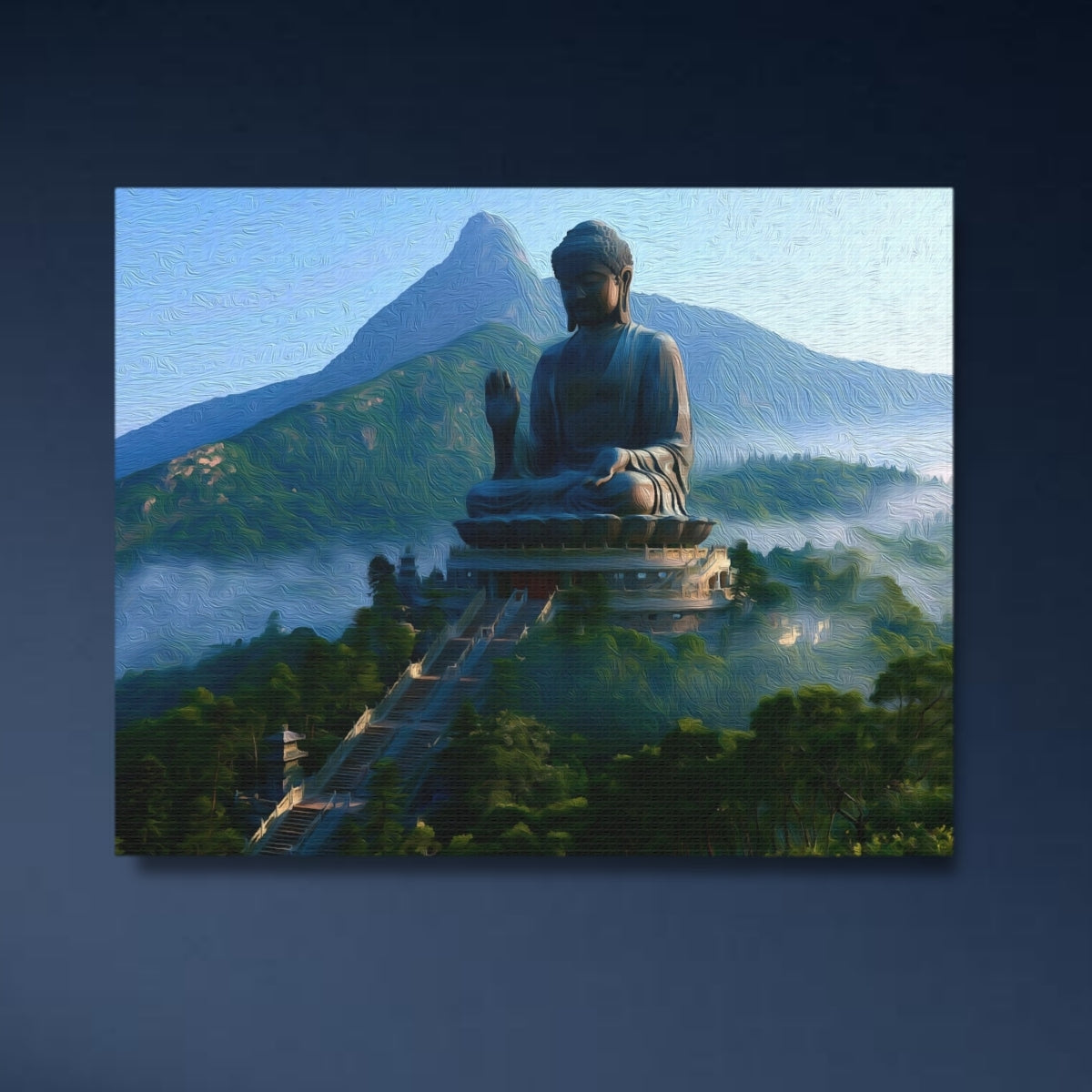 Hong Kong, China | Tian Tan Buddha Lantau Island | Original Series Gallery Canvas close-up detail