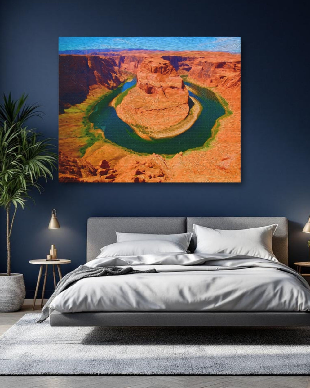 Horseshoe Bend, Arizona | Colorado River Horseshoe Bend | Original Series Gallery Canvas detail