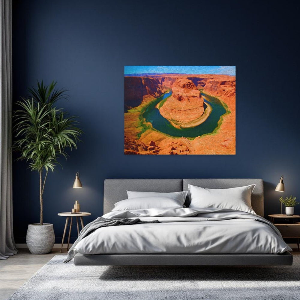 Horseshoe Bend, Arizona | Colorado River Horseshoe Bend | Original Series Gallery Canvas detail