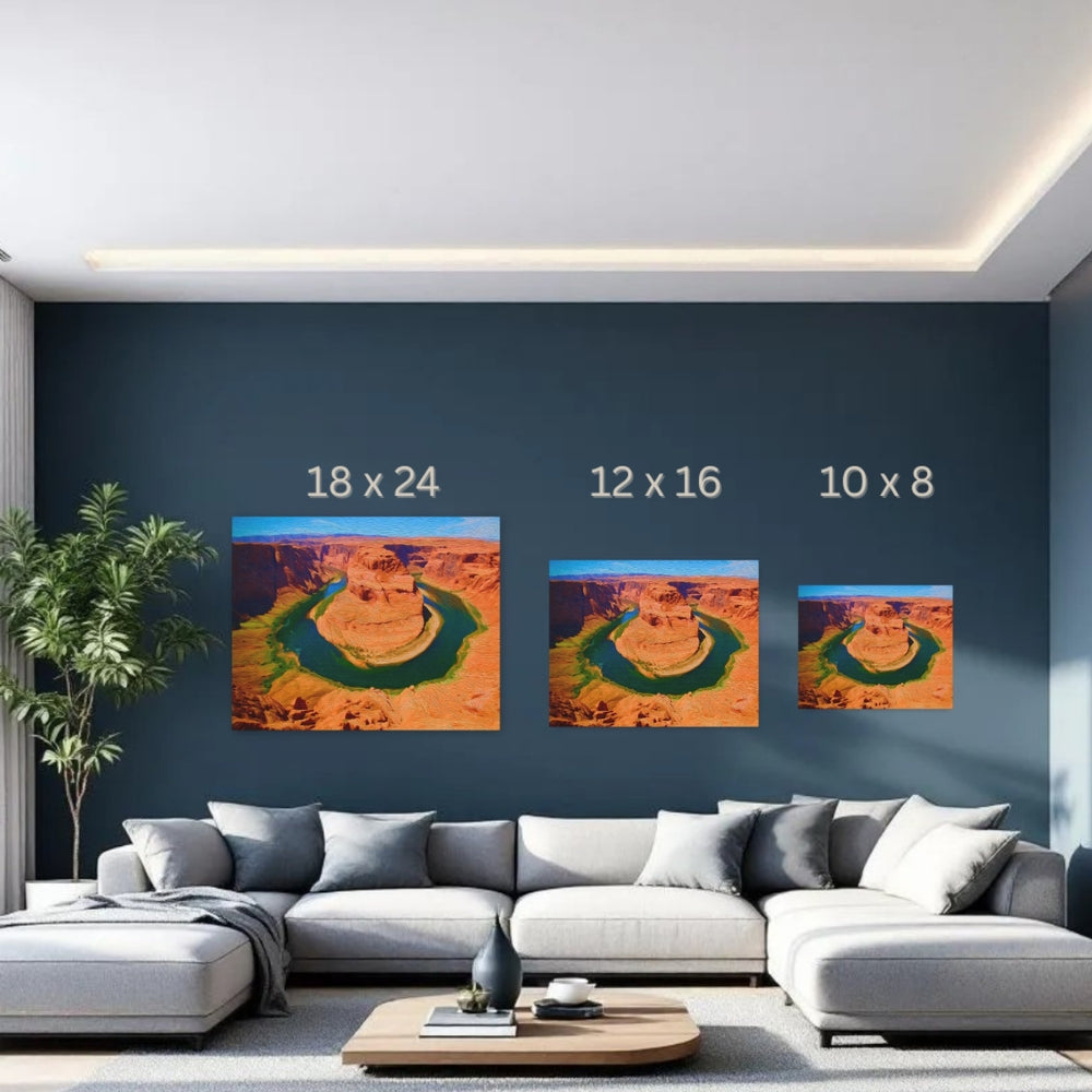 Horseshoe Bend, Arizona | Colorado River Horseshoe Bend | Original Series Gallery Canvas detail