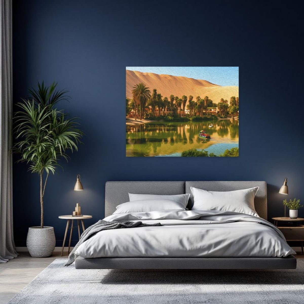Huacachina Oasis Desert Lake — Huacachina, Peru, study 2