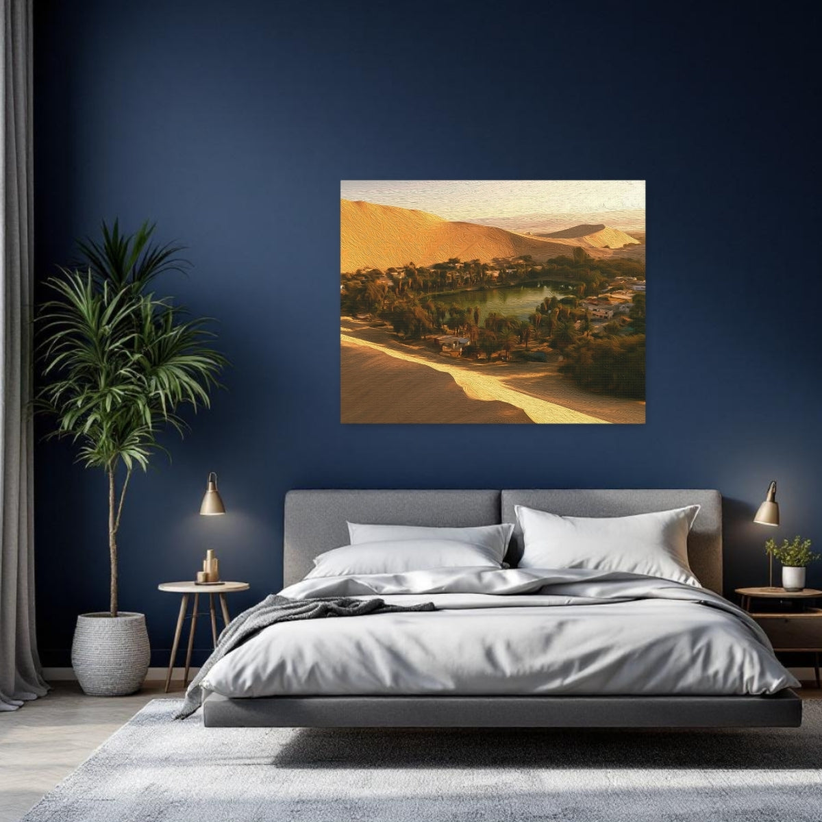 Huacachina Oasis Desert Lake Sunset — Huacachina, Peru, study 2