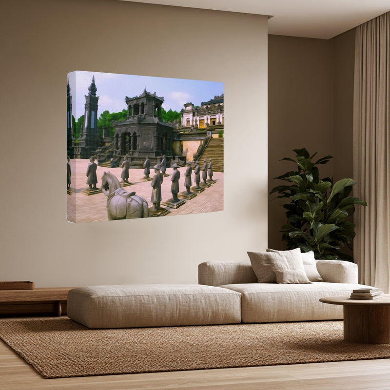 Khai Dinh Tomb Stone Courtyard — Hue, Vietnam, view 3
