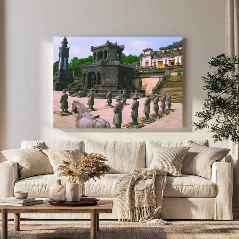 Khai Dinh Tomb Stone Courtyard — Hue, Vietnam, view 1