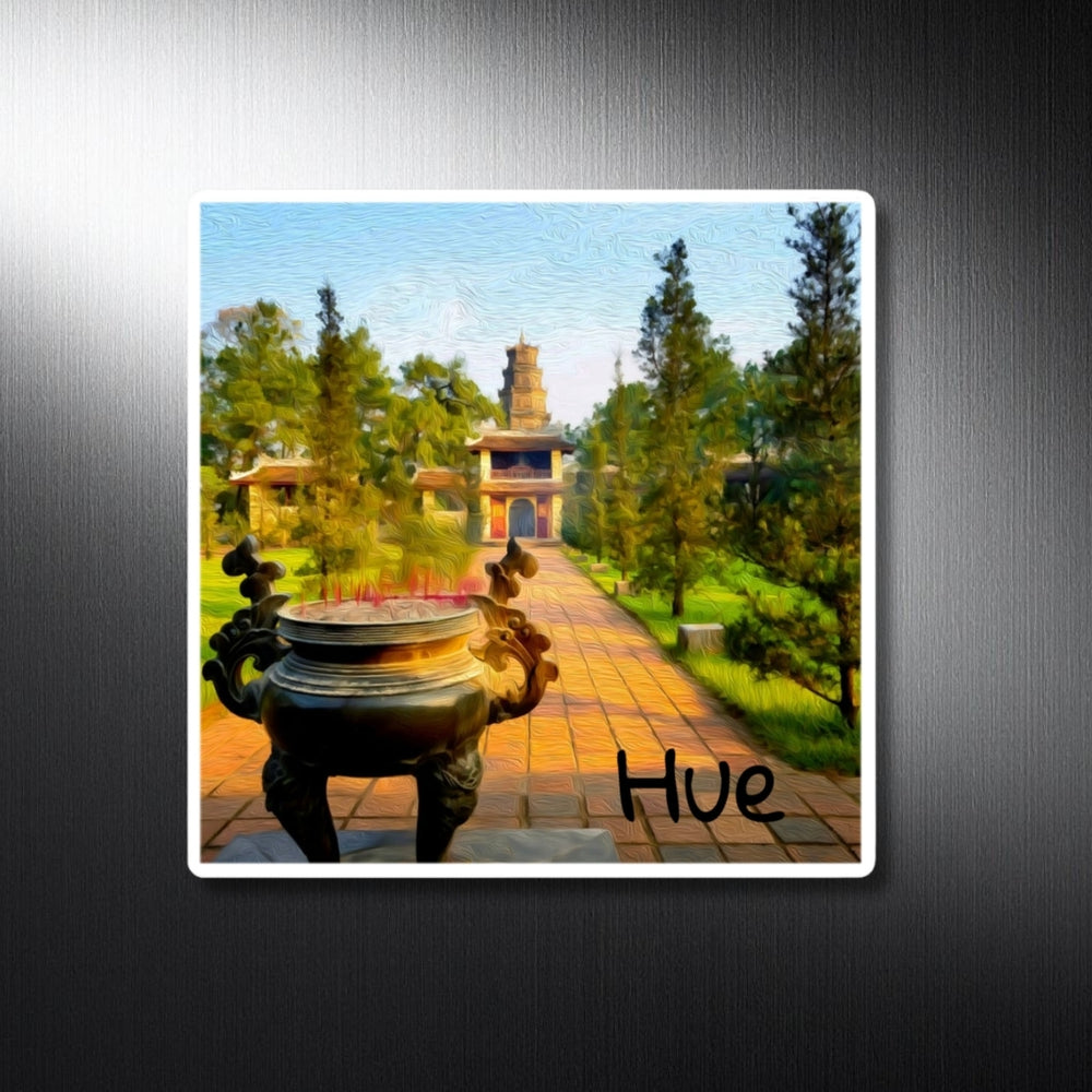 Hue, Vietnam | Thien Mu Pagoda Path | Original Series Decorative Magnet
