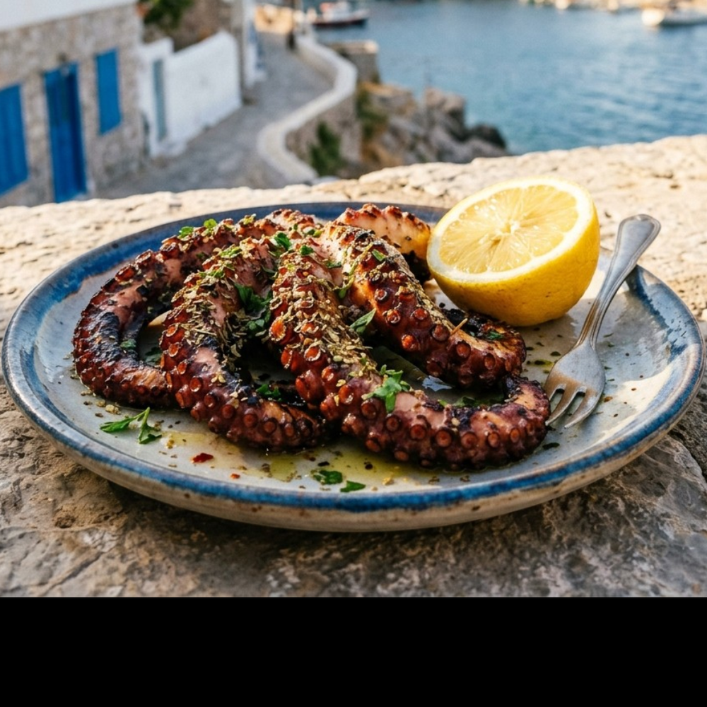 Local cuisine study in Hydra, Greece