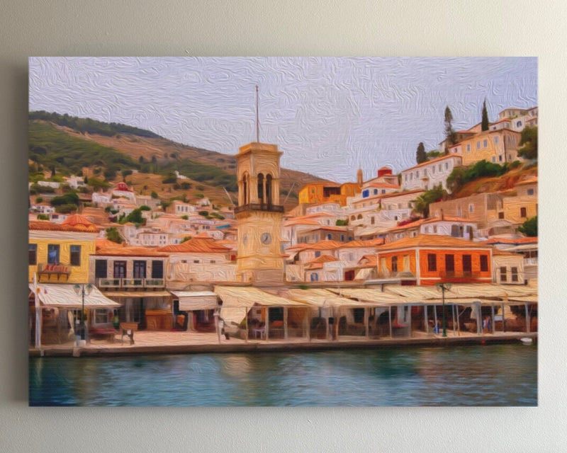 Hydra Harbour Waterfront — Hydra, Greece