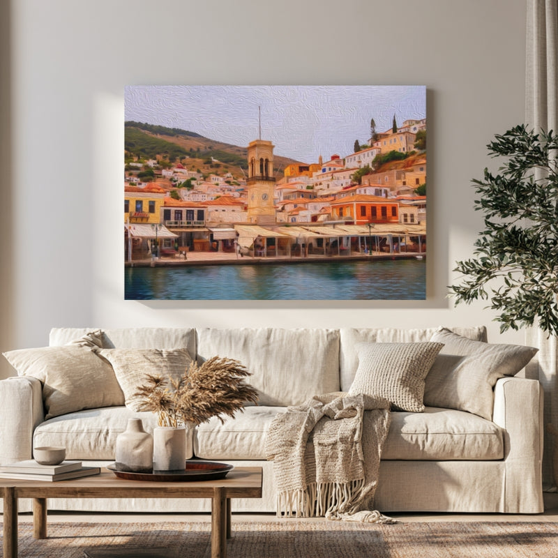 Hydra Harbour Waterfront — Hydra, Greece, view 1