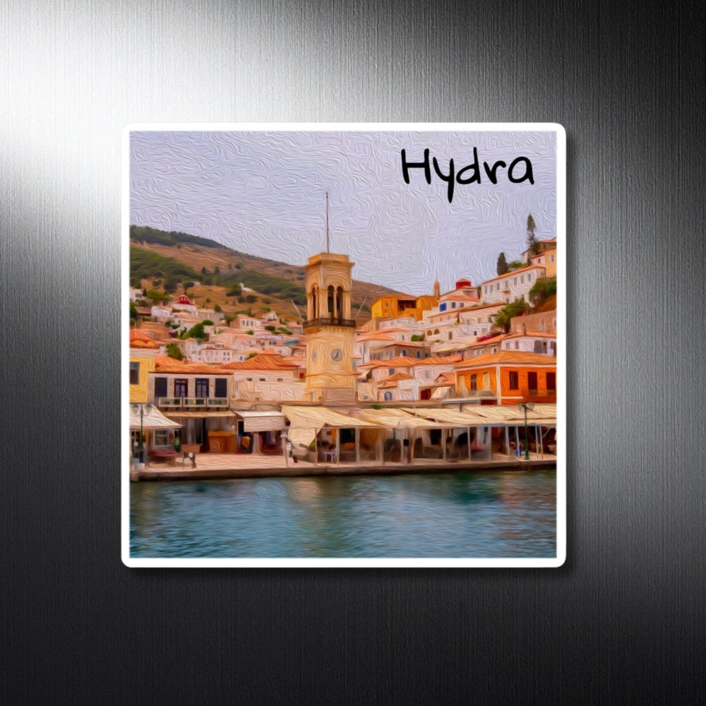 Hydra, Greece | Hydra Harbour Waterfront | Original Series Decorative Magnet