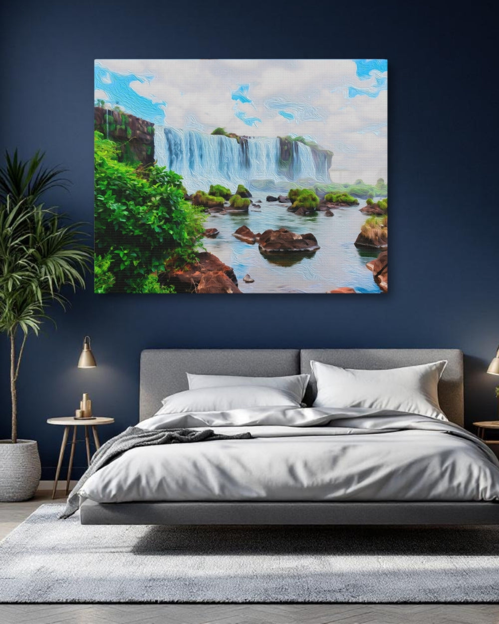 Iguazu Falls, Argentina | Iguazu Falls Jungle Cascade | Original Series Gallery Canvas detail