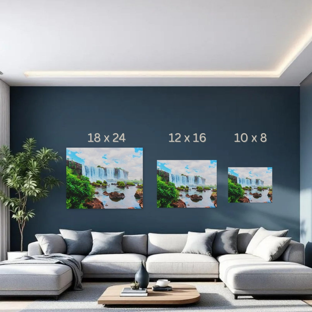 Iguazu Falls, Argentina | Iguazu Falls Jungle Cascade | Original Series Gallery Canvas detail