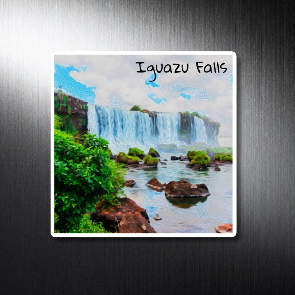 Iguazu Falls, Argentina | Iguazu Falls Jungle Cascade | Original Series Decorative Magnet