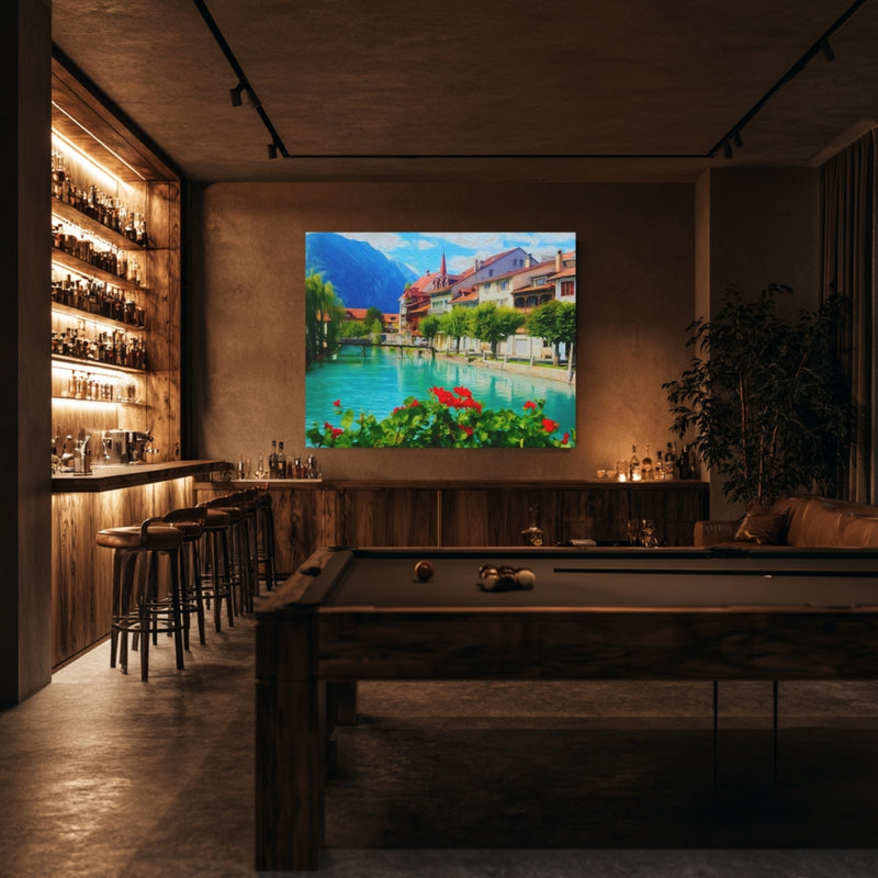 Aare River Unterseen Old Town — Interlaken, Switzerland, view 7