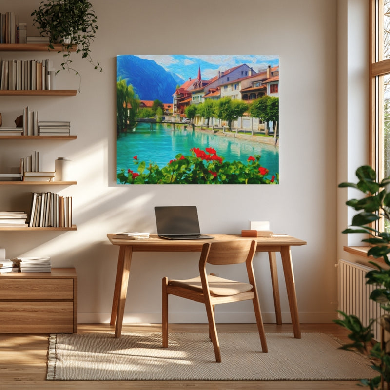 Aare River Unterseen Old Town — Interlaken, Switzerland, view 4