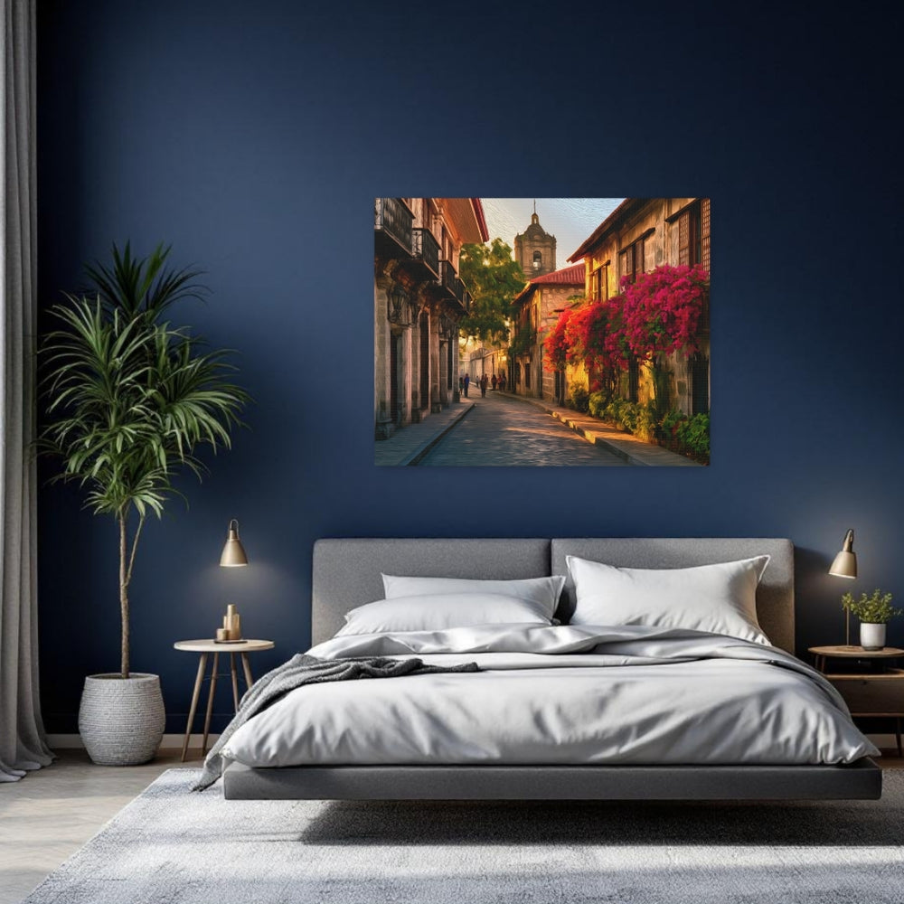Intramuros, Manila | Historic Walled City Streets | Original Series Gallery Canvas detail
