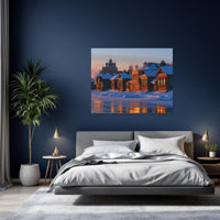 Siberian Winter Riverside Village — study 2 thumbnail