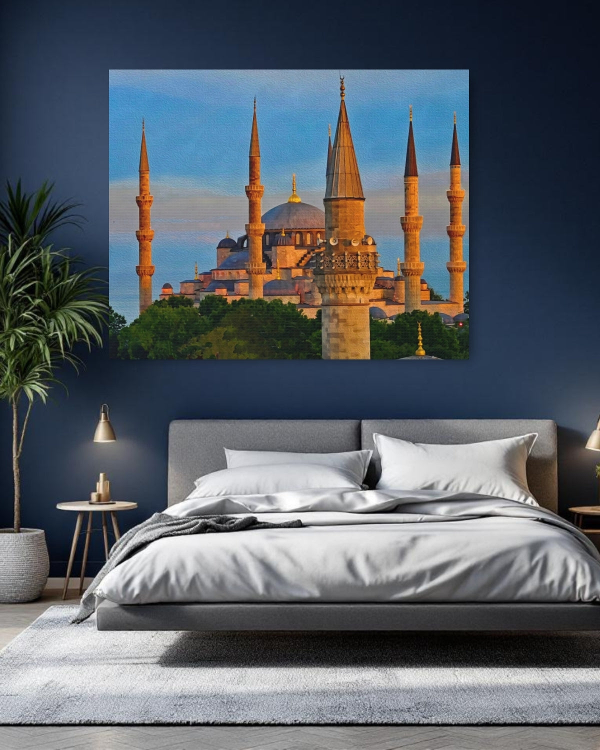 Istanbul, Turkey Canvas | Sultan Ahmed Blue Mosque | Original Series Gallery Canvas detail