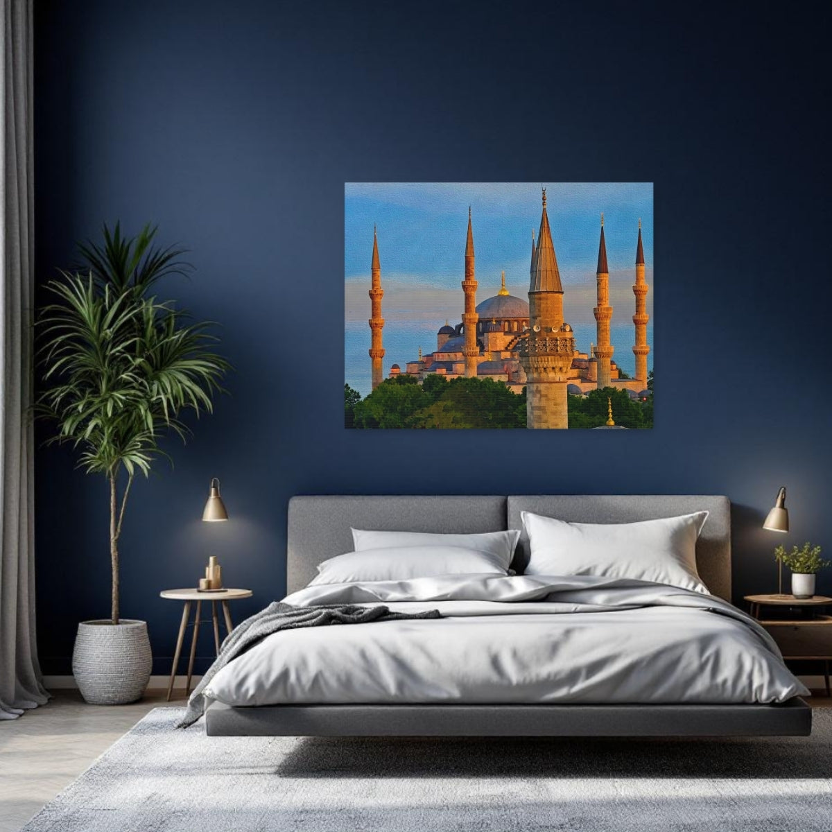 Istanbul, Turkey Canvas | Sultan Ahmed Blue Mosque | Original Series Gallery Canvas detail
