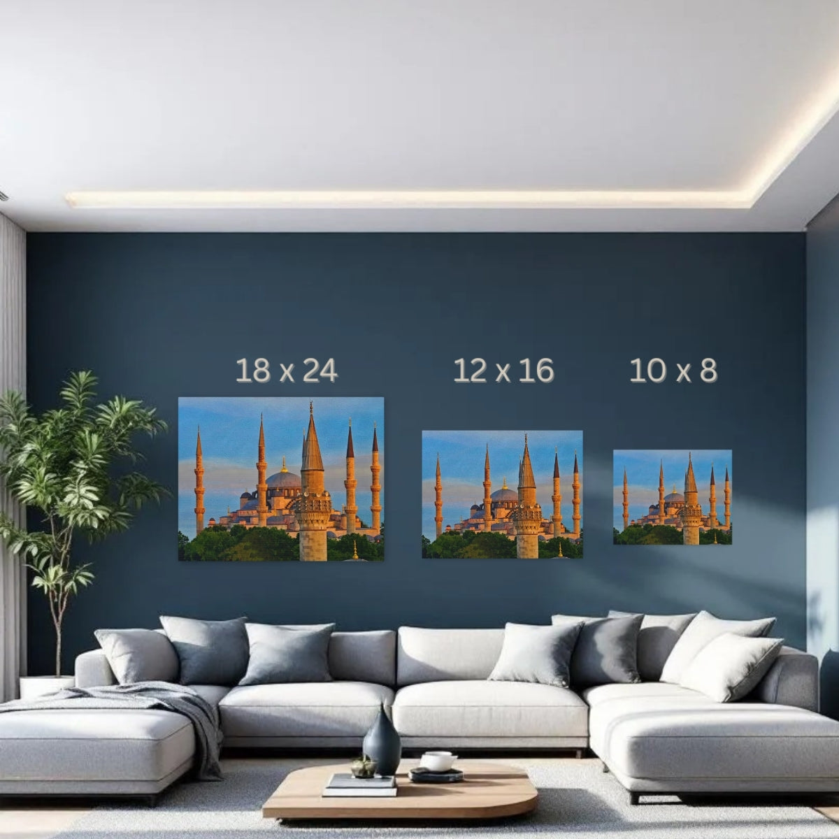 Istanbul, Turkey Canvas | Sultan Ahmed Blue Mosque | Original Series Gallery Canvas detail