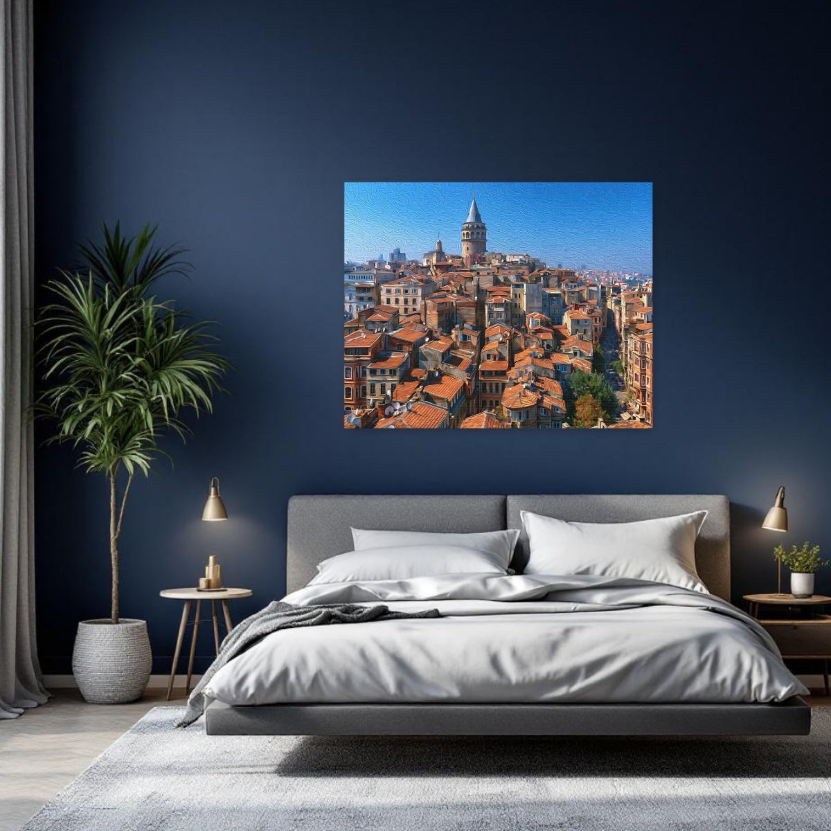 Istanbul, Turkey | Galata Tower Karakoy District | Original Series Gallery Canvas detail