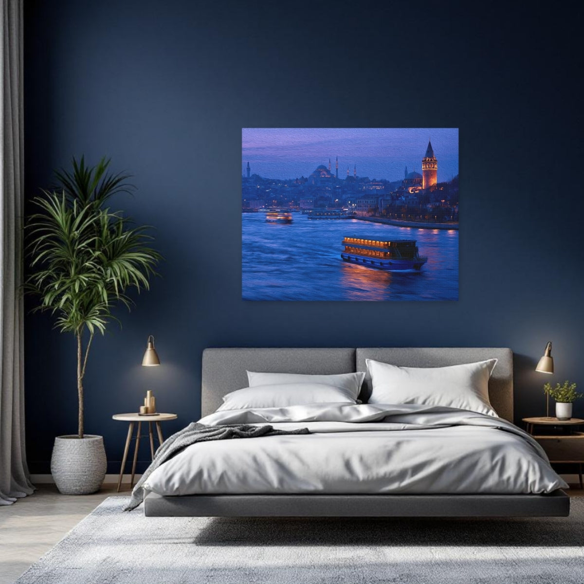 Istanbul, Turkey | Galata Tower Golden Horn | Original Series Gallery Canvas detail