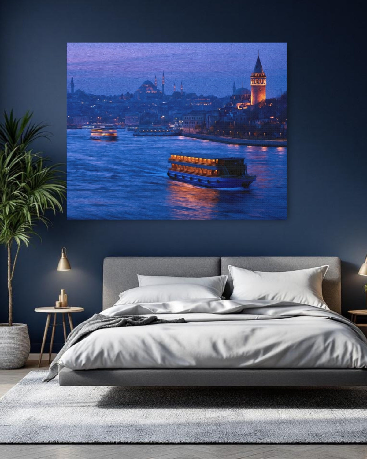 Istanbul, Turkey | Galata Tower Golden Horn | Original Series Gallery Canvas detail