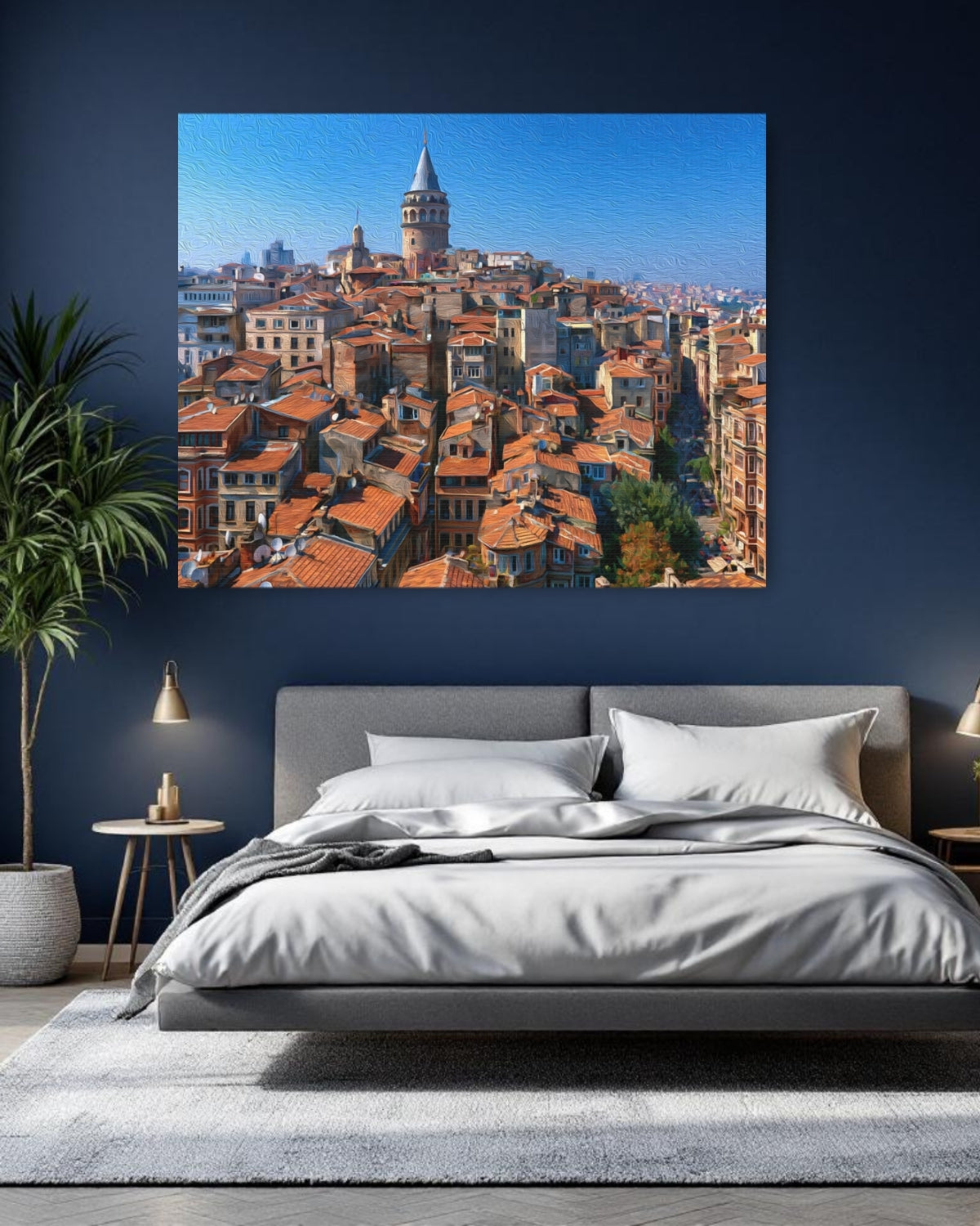 Istanbul, Turkey | Galata Tower Karakoy District | Original Series Gallery Canvas detail
