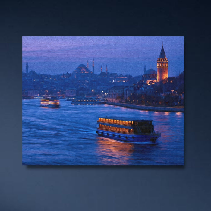 Istanbul, Turkey | Galata Tower Golden Horn | Original Series Gallery Canvas