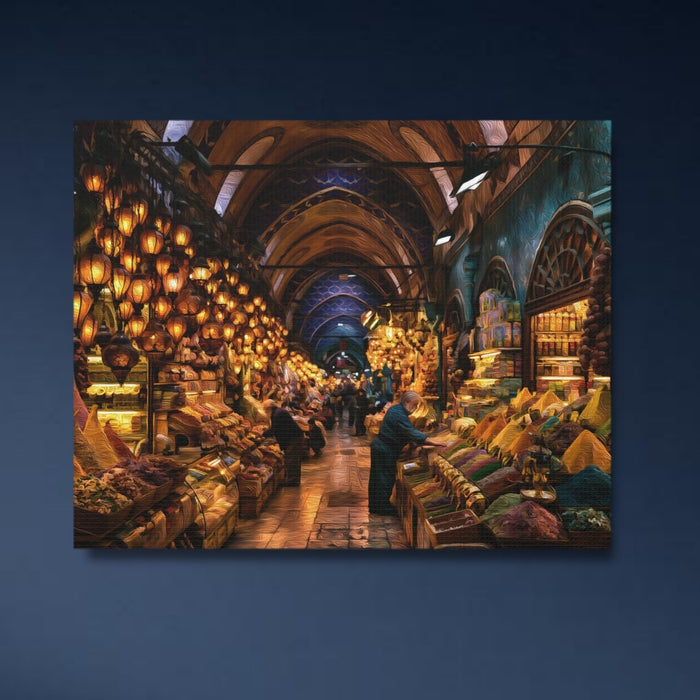 Istanbul, Turkey | Grand Bazaar Spice Market Istanbul | Original Series Gallery Canvas
