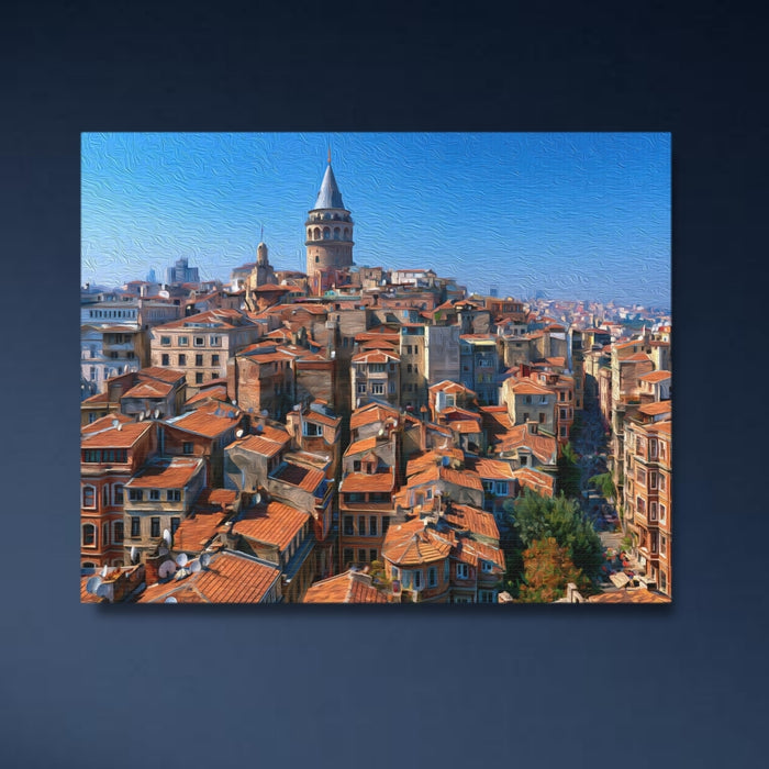 Istanbul, Turkey | Galata Tower Karakoy District | Original Series Gallery Canvas
